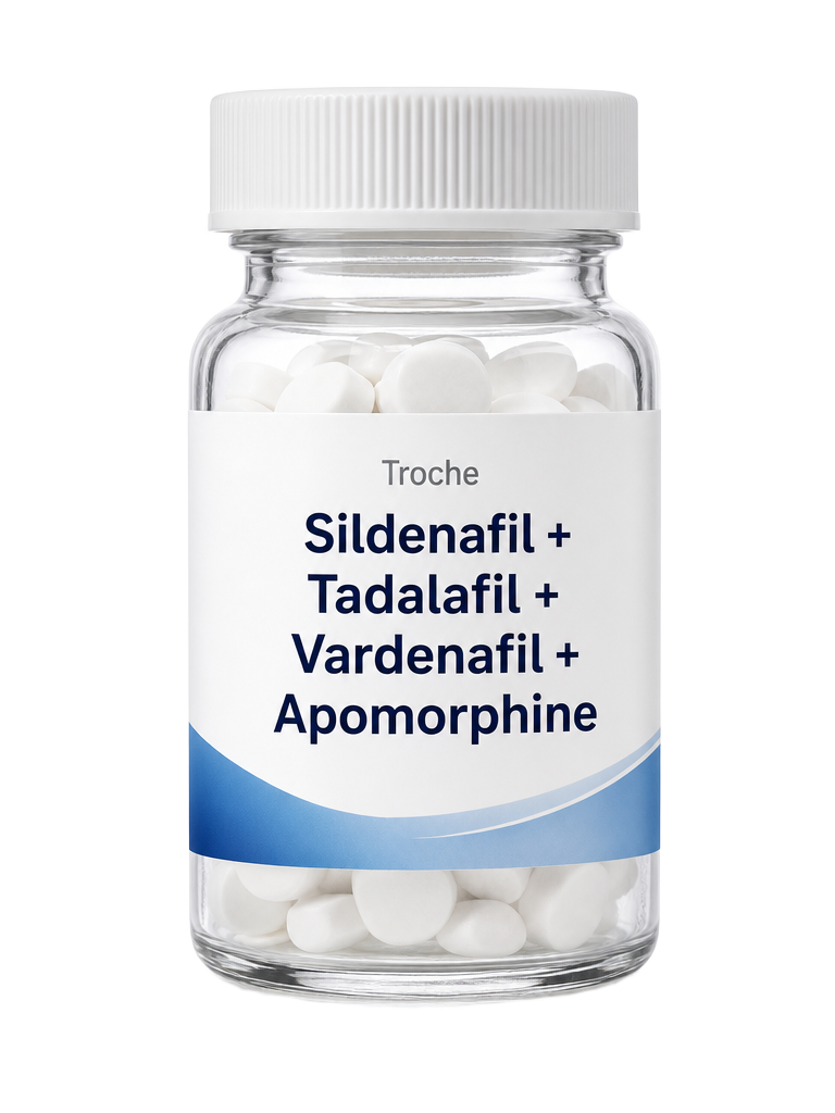 Apomorphine + Sildenafil + Tadalafil + Vardenafil — Tableta